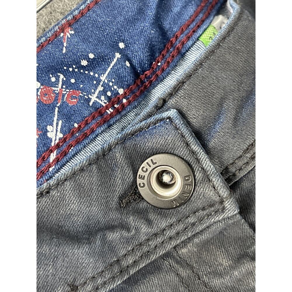 CECIL Jeans Womens 18 Tall Scarlett Straight Denim Pants Dark Indigo Wash N313 - Picture 3 of 13